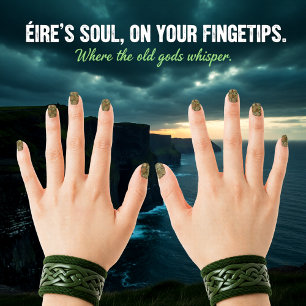 Celtic Bloom Minx Nail Art