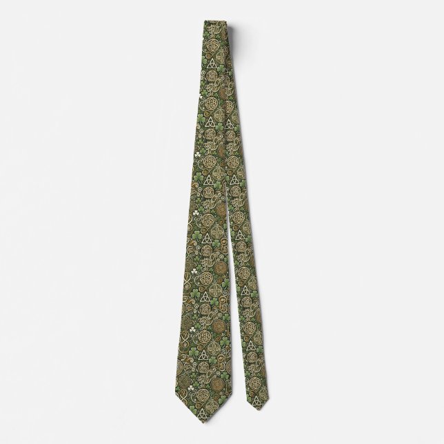 Celtic Bloom Neck Tie (Front)