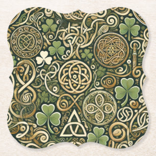 Celtic Bloom Paper Coaster