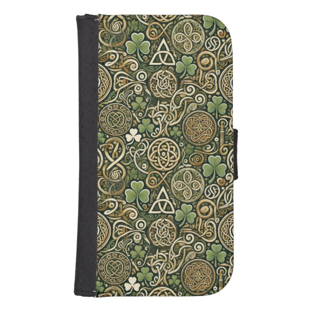 Celtic Bloom Samsung Galaxy Wallet Case (Front)