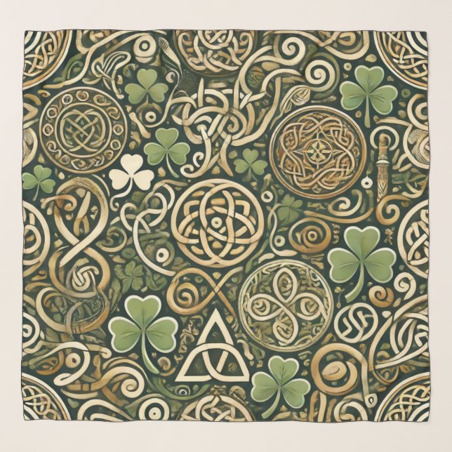 Celtic Bloom Scarf (Front)