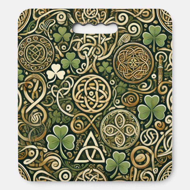 Celtic Bloom Seat Cushion (Front Vertical)