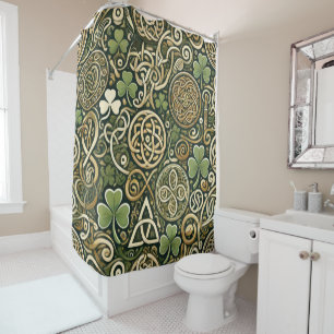 Celtic Bloom Shower Curtain