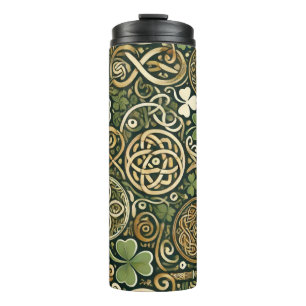 Celtic Bloom Thermal Tumbler