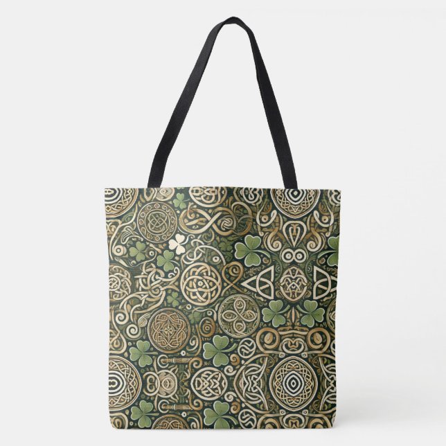 Celtic Bloom Tote Bag (Front)