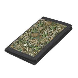 Celtic Bloom Tri-fold Wallet