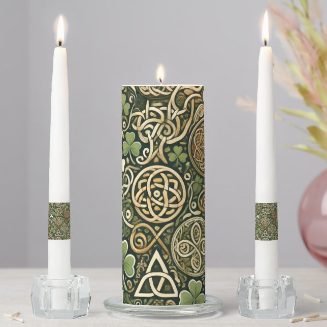 Celtic Bloom Unity Candle Set (In Situ)