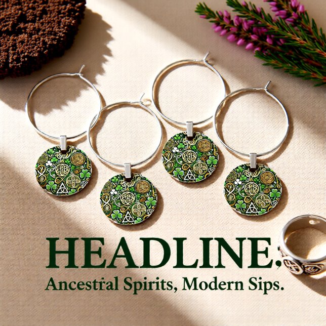 Celtic Bloom Wine Charm (Creator Uploaded)