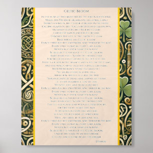Celtic Bloom Wood Photo Tile