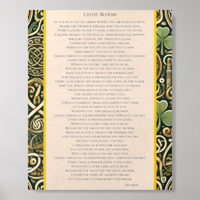 Celtic Bloom Wood Photo Tile (Front Set)