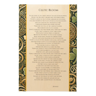 Celtic Bloom Wood Wall Art
