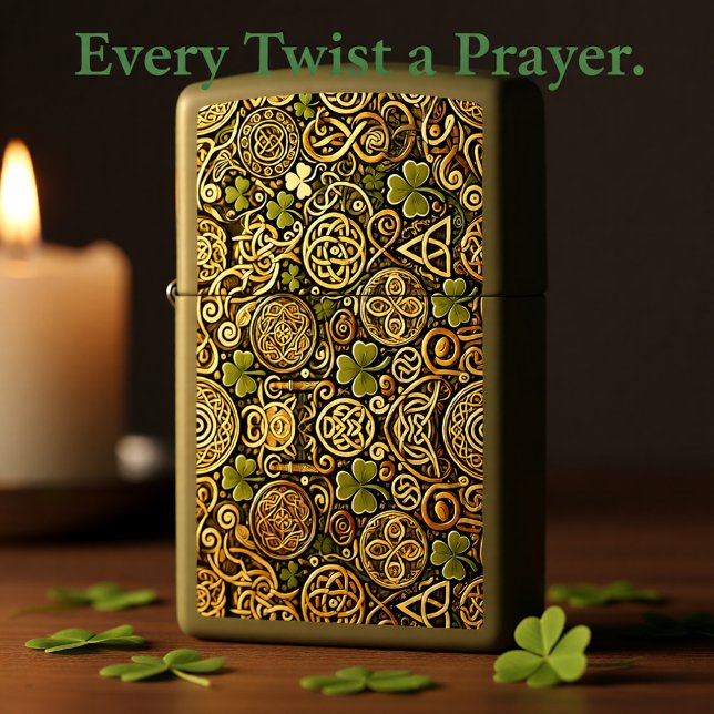 Celtic Bloom Zippo Lighter (Creator Uploaded)