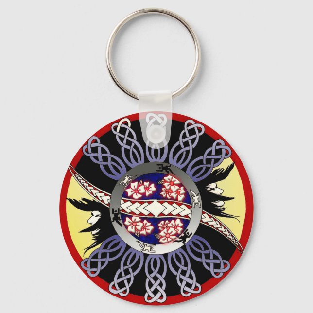 Celtic Blossoms Keychain (Front)
