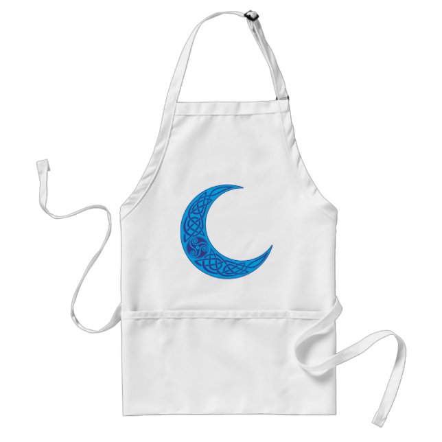 Celtic Blue Moon Adult Apron (Front)