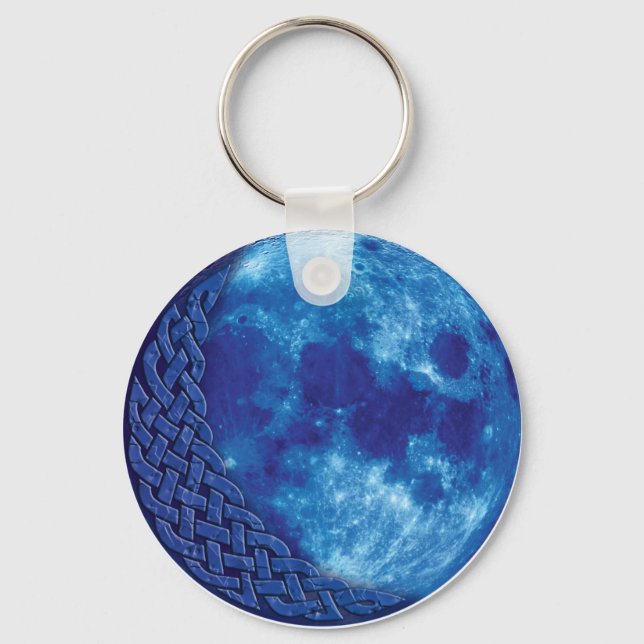 Celtic Blue Moon Keychain (Front)