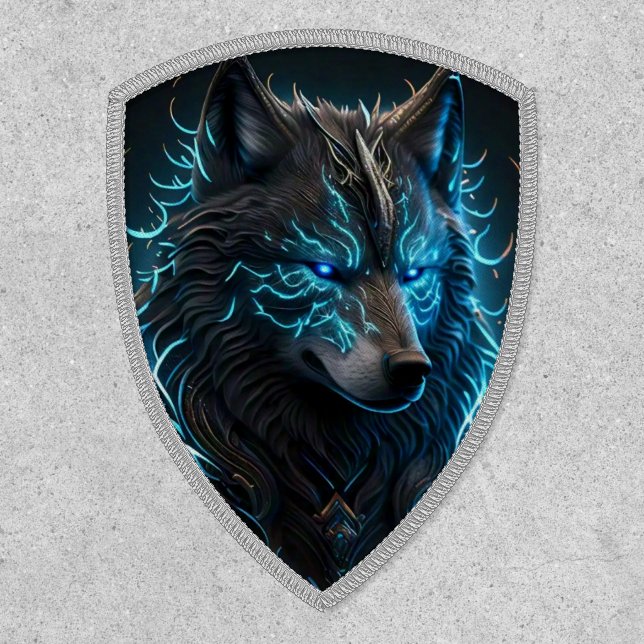 Celtic Blue Wolf  Patch (Front)