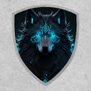Celtic Blue Wolf  Patch