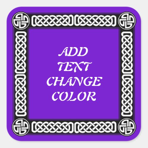 Celtic border on any color