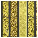 Celtic Borders in Gold Fabric