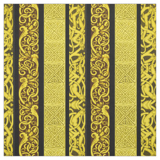 Celtic Borders in Gold Fabric