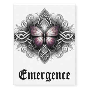 Celtic Butterfly Temporary Tattoos
