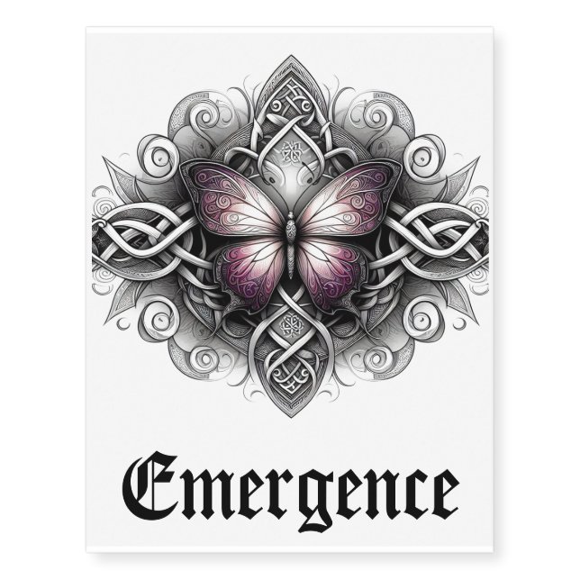 Celtic Butterfly Temporary Tattoos (Front)