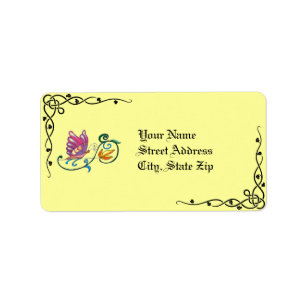 Celtic Butterfly & Vine Address Labels
