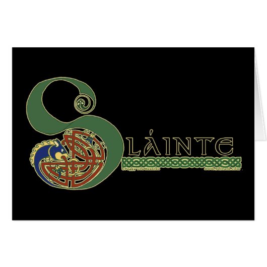 Celtic Card, Slainte Design Cards (Front Horizontal)