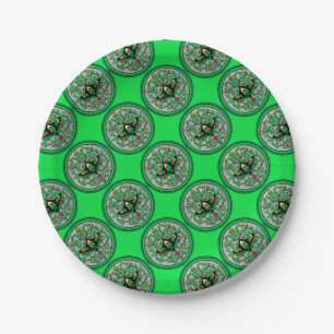 Celtic cartouche paper plates