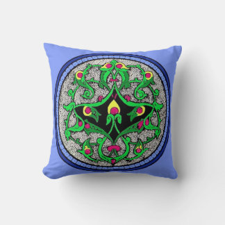 Celtic cartouche throw pillow