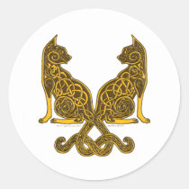 celtic cats 6 bronze gold