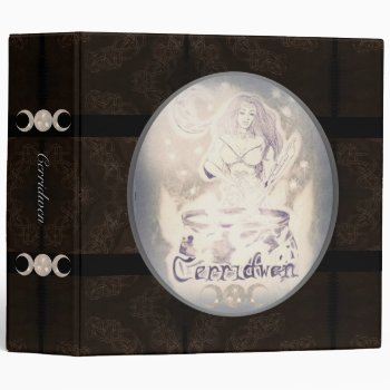 Celtic Cerridwen & The Cauldron Of Knowledge Bos Binder by WellWritWitch at Zazzle