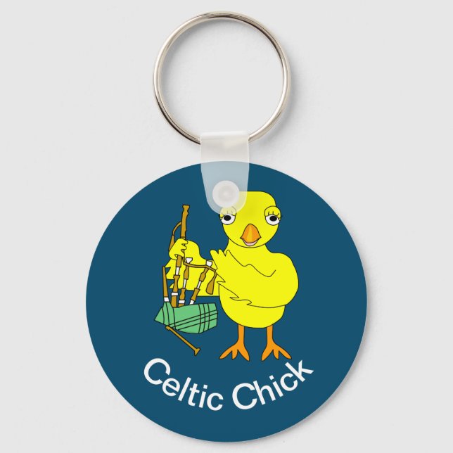 Celtic Chick Keychain (Front)