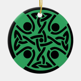 Celtic Christian cross Ceramic Ornament