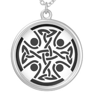 Celtic Christian cross  Silver Plated Necklace