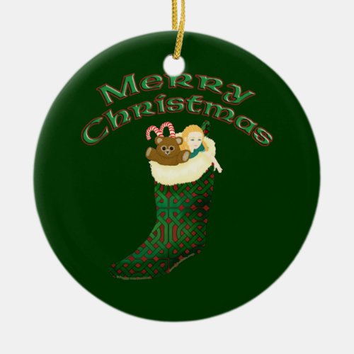 Celtic Christmas Ornament - Merry Christmas