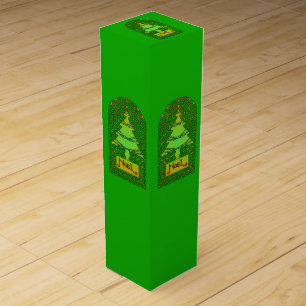 Celtic Christmas Tree Wine Box