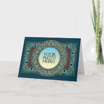 Celtic Circle Border Photo Frame Greeting Card