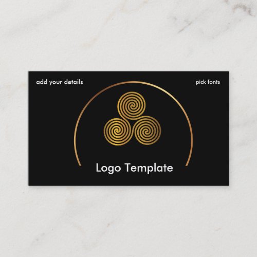 Celtic Circles of Gold Simple Logo