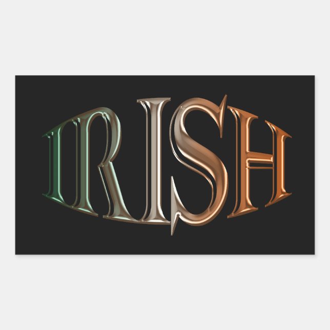 CELTIC CLASSICS Irish Flag Collection Rectangular Sticker (Front)