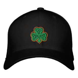 Celtic Clover Embroidered Cap