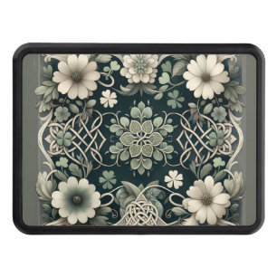 Celtic Clover Floral Charm Hitch Cover
