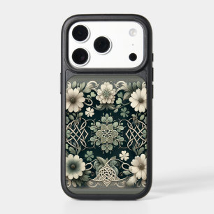 Celtic Clover Floral Charm iPhone 17 Pro Case