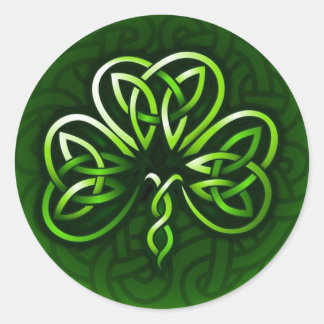 Celtic Clover Knot Design Stickers