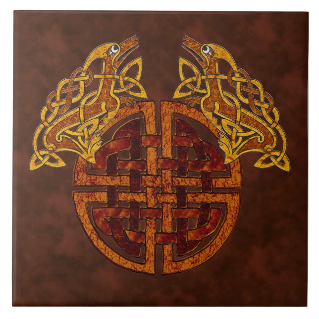 Celtic Collage Ceramic Tile (Front)