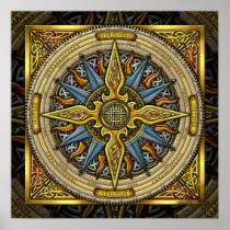 Celtic Compass FIne Art Poster