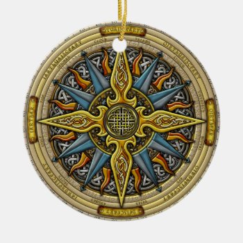 Celtic Compass Ornament by foxvox at Zazzle