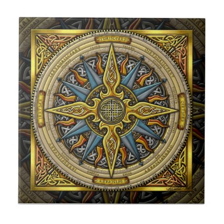 Celtic Compass Tile