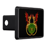 Celtic Crescent Moon And Dragons Hitch Cover