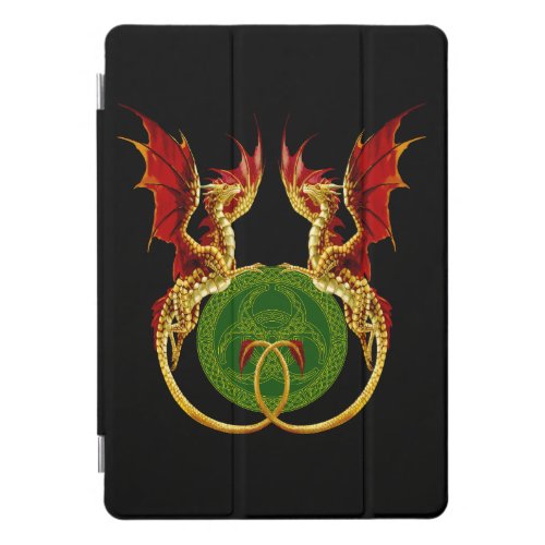 Celtic Crescent Moon And Dragons iPad Pro Cover